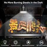 Grill Light Grilling Accessories: Valentines Day Gifts for Him Husband, Grilling Gifts for Men, Smoker BBQ Accessories for Outdoor Grill, BBQ Light with Two Brightness Settings, 3 Batteries Included RVZHI