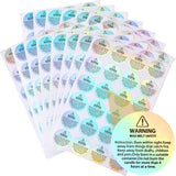 Holographic Candle Warning Labels Candle Jar Container Stickers Wax Melting Safety Stickers for Jars Tins Containers Making Supplies(240 Pieces) Zonon