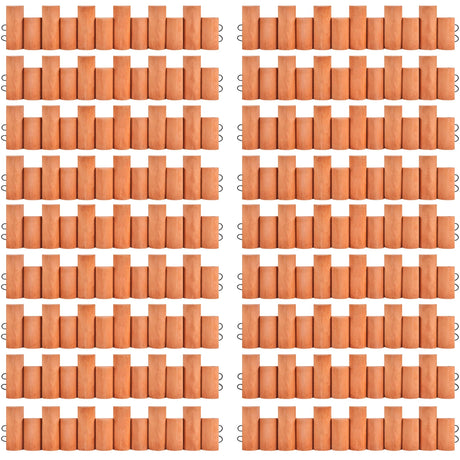 Yaheetech 18pcs Garden Wooden Short Fence,Outdoor Landscape Edging Flexible Decorative Border, No-Dig Wood Fences for Spring Yard Patio Pathway Lawns Courtyard Maintenance - 594in Yaheetech