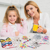 WATINC DIY Cross Keychain Making Crafts - Christine Cross Beads Bracelet Necklace Making Craft Kits, Letter Beads for Jewelry Accessories Festival Party Gift Favor for Women Men (306Pcs) WATINC