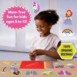 Skillmatics Waxy Stick Art Kit - 100 Bendable & Reusable Waxy Sticks for Mess-Free DIY Fun, Pretty Pictures with Unicorns & Princesses, Creative Gifts for Girls & Boys Ages 5, 6, 7, 8, 9, 10, 11, 12 Skillmatics