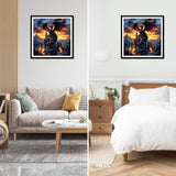 NEWENMO Castles Diamonds Painting Kits for Adults Beginner DIY 5D Dragon Diamond Art Paint with Round Diamonds, Full Drill Gem Art Animal Diamonds Painting for Craft Home Wall Decor 12x12 in NEWENMO