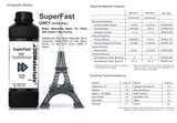SuperFast 4K 3D Printer Resin Water Washable, 50um Print in 0.6 sec, Made in Korea by 3DMaterials (5000g, Grey) 3DMaterials
