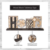 Young's Inc. Wood Block Tabletop Sign - Attractive Living Room Decor - Rustic Centerpiece Table Decorations - Home Decorations for Living Room - 17.5" W x 1.75" D x 7" H Young's Inc