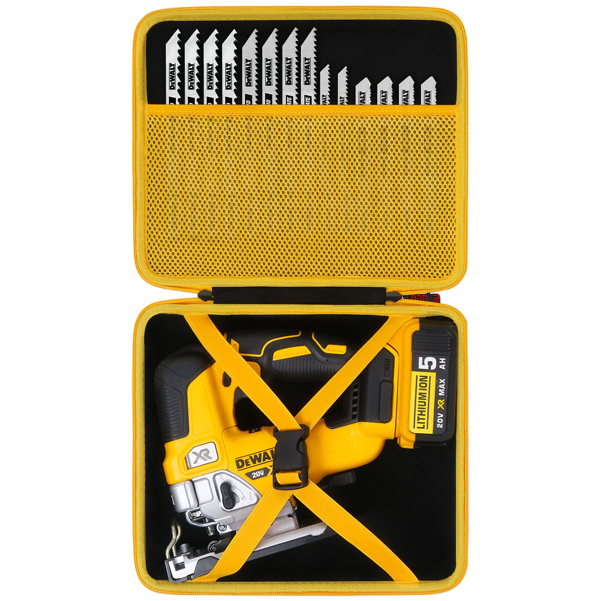 khanka Hard Case for Dewalt 20V MAX Blower(DCE100B)+Hard Case for DEWALT 20V MAX XR Jig Saw DCS334B / DCS335B khanka