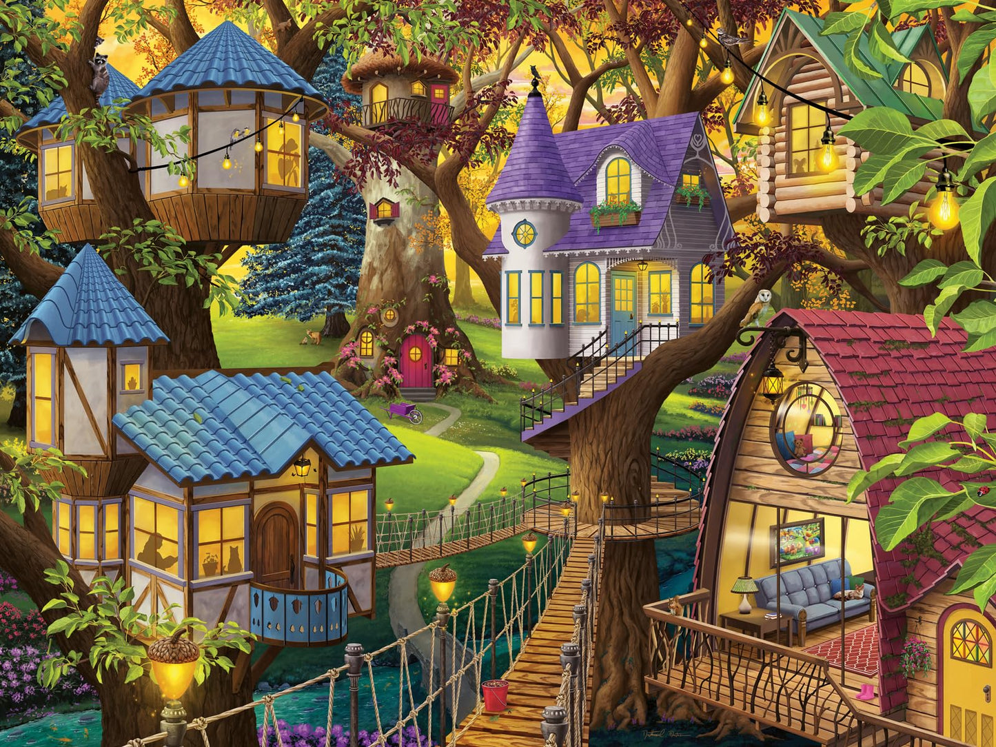 Ravensburger Twilight in The Treetops 1500 Piece Jigsaw Puzzle for Adults - 12001009 - Handcrafted Tooling, Made in Germany, Every Piece Fits Together Perfectly