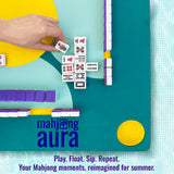 Mahjong Aura - Floating Mahjong Table for Pool - Swimming Pool and Hot Tub Float Board for Card Games, Scrabble, Dominoes, Poker - Adults Pools Game Tray for Water and Lake - Domino Floater Tables Mahjong Aura
