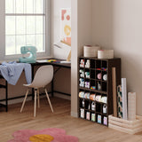 ClosetMaid 15 Cube Stackable Storage Organizer for Shoes, Bags, Crafts, Hobbies with Wood Shelves, for Closet, Entryway or Mudroom, Espresso ClosetMaid