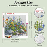 Acudotr Diamond Painting Kits for Adults, 5D DIY Flower Diamond Art Kits for Beginners, Full Drill Diamond Painting Kits for Home Wall Decor, 12x12 Inch Acudotr