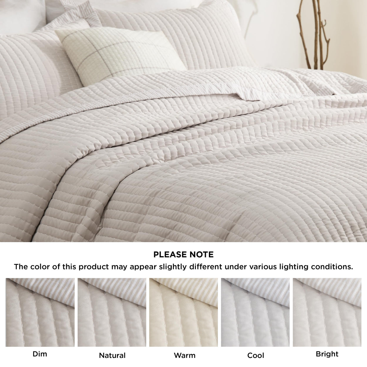 Bedsure Quilts Queen Size - Queen Quilt Bedding Set Bedspread Coverlet Comforter, Lightweight Corduroy Pattern Bedspread, 3-Piece Set with 90"x96" Coverlet & 2 Pillow Shams, All-Season Soft Microfiber Bedsure