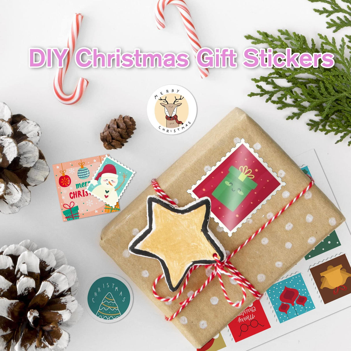 Koala Printable Vinyl Sticker Paper for Inkjet Printers - 20 Sheets Glossy White Water-Resistant Adhesive Label Paper - 8.5x11 Inch, Tear-Resistant, Removable KOALA PAPER