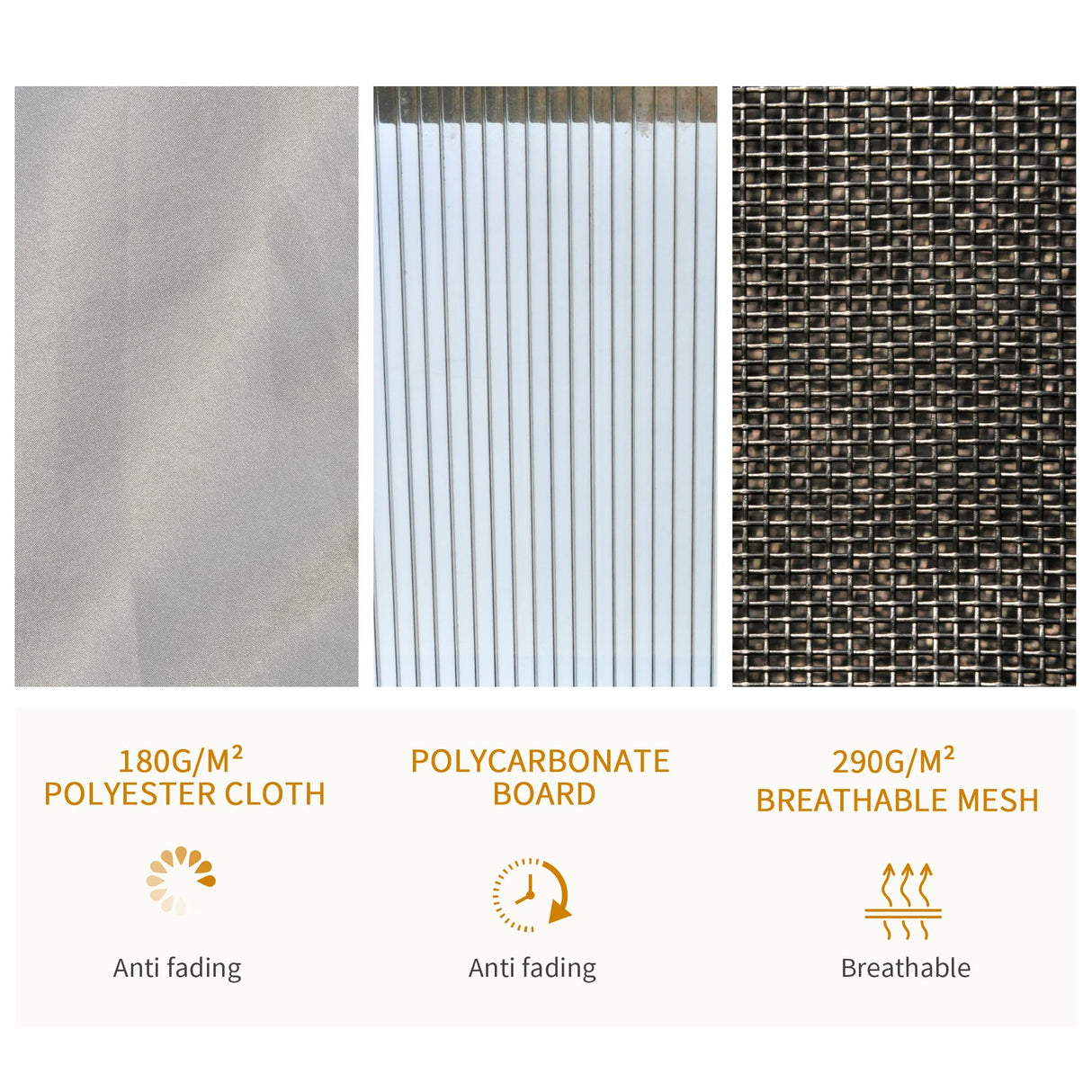 Outsunny 10' x 12' Hardtop Gazebo Canopy with Polycarbonate Roof, Aluminum Frame, Permanent Pavilion Outdoor Gazebo with Netting, for Patio, Garden, Backyard, Deck, Lawn, Light Gray Outsunny