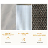 Outsunny 10' x 12' Hardtop Gazebo Canopy with Polycarbonate Roof, Aluminum Frame, Permanent Pavilion Outdoor Gazebo with Netting, for Patio, Garden, Backyard, Deck, Lawn, Light Gray Outsunny