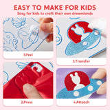 Klever Kits Foil Art Kit for Kids - Arts & Crafts Supplies, Mess Free Coloring, Foil Foam Stickers, Creative Travel Toys, Birthday Gifts for Boys & Girls Ages 4 and Up Klever Kits