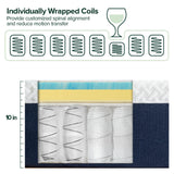 ZINUS 10 Inch Cooling Comfort Hybrid Mattress [New Version], Full, Fiberglass Free, Medium Firm Feel, Motion Isolation, Certified Safe Foams & Fabric, Mattress in A Box Zinus