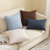 MIULEE Burlap Linen Decorative Throw Pillow Covers Pack of 2 Modern Farmhouse Pillowcases Rustic Woven Textured Cushion Cover for Sofa Couch Bed 20x20 Inch Greyish White MIULEE