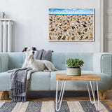 Beach Cat Puzzle 1000 Piece Puzzle for Adults, Cat Puzzles for Adults Animal Jigsaw Puzzle, Kitty Pooping Puzzle as Funny Gag Home Decor BBOLDIN