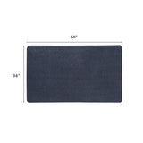 VersaTex Multi-Purpose Recycled Rubber Floor Mat for Indoor or Outdoor Use, Utility Mat for Entryway, Tool Bench, Garage, Under-Sink, Patio, and Door Mat; 36" x 60", Black VERSATEX