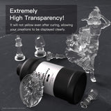 NOVA3D High Clear 3D Printer Resin – Crystal Clear, Tough, Yellowing-Resistant, Low Odor, Fast-Curing 405nm UV Resin (1000g) NOVA3D