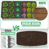 SnugNiture Galvanized Raised Garden Bed 8x4x1FT Outdoor Large Metal Planter Box Steel Kit for Planting Vegetables, Flowers SnugNiture