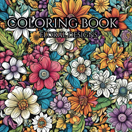 Floral Designs: Coloring book Majosta