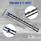 3Pcs Sliding Gauge Sewing Ruler, Metal Sewing Measuring Tool for Quilting Knitting Crafting Hemming Measuring Apausvcm