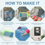 MEIYUDA Flowers Diamond Painting Kits for Adults, Butterfly Rose Diamond Art Kits for Adults Beginners, DIY Full Diamond Art Painting Kit for Present Home Wall Decor 12x16 Inch MEIYUDA