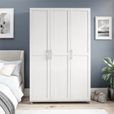 Ameriwood Home Systembuild Evolution Camberly Framed 3 Door Wardrobe, Ivory Oak SystemBuild