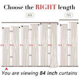 XTMYI Linen Cotton Farmhouse Curtains for Living Room Bedroom 84 Inches Long Two Sheer Hook Belt Pleated Back Tab Birch Off White Ivory Neutral Boho Sour Cream Curtain Drapes 84 Length 2 Panels Set XTMYI