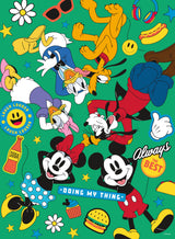 Ceaco - Disney - Mickey and Friends - Mickey Party of Six - Glow in The Dark -100 Piece Jigsaw Puzzle Ceaco
