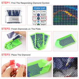 Lxmsja Dragon Diamond Art Kits for Adults, Moonlight Diamond Painting Kits for Beginners, 5D DIY Full Drill Gem Art Crafts for Adults, Home Wall Decor 12x12 inch Lxmsja