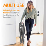 Boon Pivot Toddler Tower - Folding Toddler Step Stool for Bathroom Sink or Kitchen Countertop - Step Stool for Toddlers with CPC Certification - Gray - Ages 18 Months to 4 Years Boon