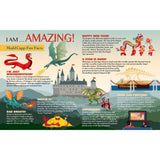 Madd Capp: I Am Dragon - 1000 Piece Dragon Shaped Jigsaw Puzzle, 41x20 Finished Size, Includes Educational Fun Fact Booklet, Fantasy Puzzle Madd Capp