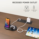 ONBRILL 55" TV Stand with Power Outlet for TVs up to 60 Inch, Entertainment Center with Storage and Adjustable Shelves, Modern Media Console with Sliding Doors for Living Room, Walnut ONBRILL