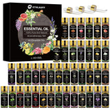 Essential Oils Set 40 Pcs, Essential Oils Perfect for Diffuser, Fragrance Oil Set for Massage, Soap, Candle Bath Bombs Making (5ml) Ethlauff