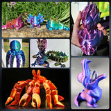 JAYO 3D Printer Filament Bundle, Dual Color Silk Filament Bundle Multicolor, Triple Color PLA Silk Filament, Individually Vacuum Packed, 250g Spool, 8 Rolls, 2kg in Total JAYO