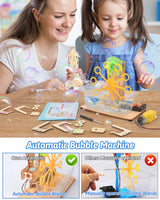 Poraxy STEM Kits for Kids Age 8-10-12, 6 in 1 Science Kits, Wooden 3D Puzzles, Toys for Ages 8-13, Building Projects Crafts Model Kits, Birthday Gifts for Boys Girls Ages 7 8 9 10 11 12 13 Years Old Poraxy