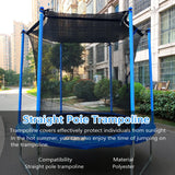 XATAMIO Trampoline Shade Cover,Outdoor Trampoline Cover 8ft 10ft 12ft 14ft 16ft Sun Protection Trampoline Sun Shade Cover,Easy to Install,for Backyard Playground (12FT 6 Poles) XATAMIO