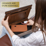 Vigo Wood Book Stand with Storage, Book Holder, Reading Stand, Recipe Book Stand, Wooden Book Stands for Reading, Cookbook Stand for Kitchen, Book Holder for Reading in Bed Vigo Wood