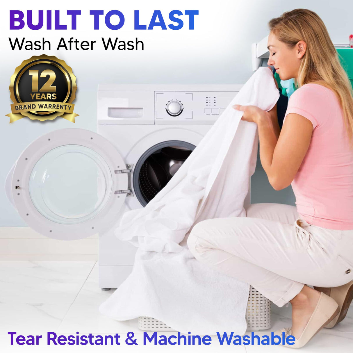 Mattress Encasement Queen (12-16) Inches Deep | Heavy Duty Hotel Grade 100% Waterproof, Breathable, Noiseless, Hypoallergenic 6-Sided 360° Premium Zippered Six-Sided Cover (Machine Washable) Express USA Supplies