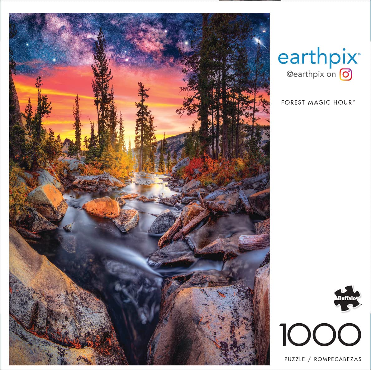 Buffalo Games - Earthpix - Forest Magic Hour - 1000 Piece Jigsaw Puzzle for Adults -Challenging Puzzle Perfect for Game Nights - Finished Size is 26.75 x 19.75 Buffalo Games
