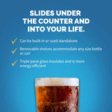 NewAir Beverage Refrigerator Cooler with 96 Can Capacity - Built-in Mini Bar Beer Fridge for Bedroom, Dorm, Office - Small Refrigerator Cools to 34F Perfect For Beer, Soda, And Drinks NewAir