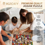 Jigfoxy Wooden Puzzles for Adults, Cat Wood Puzzles Adult, Unique Animal Shape Wooden Jigsaw Puzzles, Birthday Gifts for Puzzles Lovers Family Friend (S-8.5 * 6.9in-100pcs) Jigfoxy