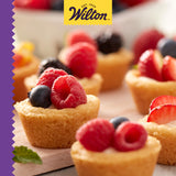 Wilton Perfect Results Premium Non-Stick Pan 24-Cup Mini Muffin Tin, Steel, Silver Wilton