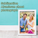 10 Pcs Sublimation Metal Photo Blanks 8"X12" X0.45mm Aluminum Photo Sign Blank Photo Metal Wall sublimation Poster Frame Blanks GEKIXUTP