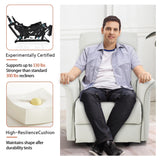 Manual Rocker Recliner Chair for Adults – Perfect for Small Spaces, PU Leather Nursery Glider, Ideal for Home Theater, Living Room, and Bedroom YJSPSSW