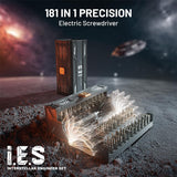 EZARC Electric Screwdriver Set, 181 in 1 Cordless Screwdriver, 3 Torque Settings with 160 Magnetic Precision Bits, Power Screwdriver Repair Tool Kit for Phone Laptop Camera Watch Computer EZARC