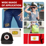 Waydress 60 Pcs Sublimation Patches Blank Fabric Iron on Hat Patches Blank Repair Blank Patches for DIY Crafts Hats Shirts Shoes Jeans Bags Uniforms, 6 Styles(Black and White) Waydress