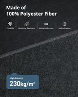 Hexagon Acoustic Panels, Kuchoow Soundproof Wall Panels Self-Adhesive, 12 Pack High Density sound proof panels for walls, 12"X10"X0.4" Acoustic Treatment for Recording Studio Office Home, Black Kuchoow