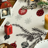 Artoid Mode Red Pine Trees Merry Christmas Table Runner, Winter Xmas Holiday Kitchen Dining Table Decoration for Home Party Decor 13x72 Inch Artoid Mode